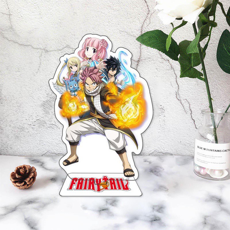 Mô Hình Đồ Chơi Nhân Vật Anime Fairy Tail Bằng Acrylic Đứng Hai Mặt