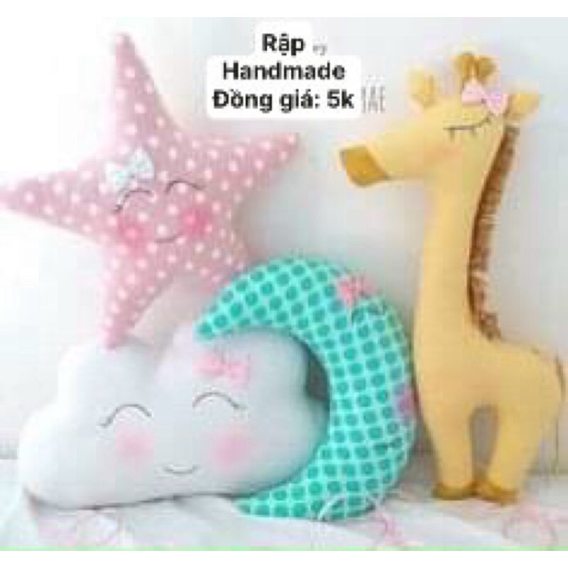 BẢN VẼ RẬP GIẤY TỰ MAY THÚ BÔNG HANDMADE