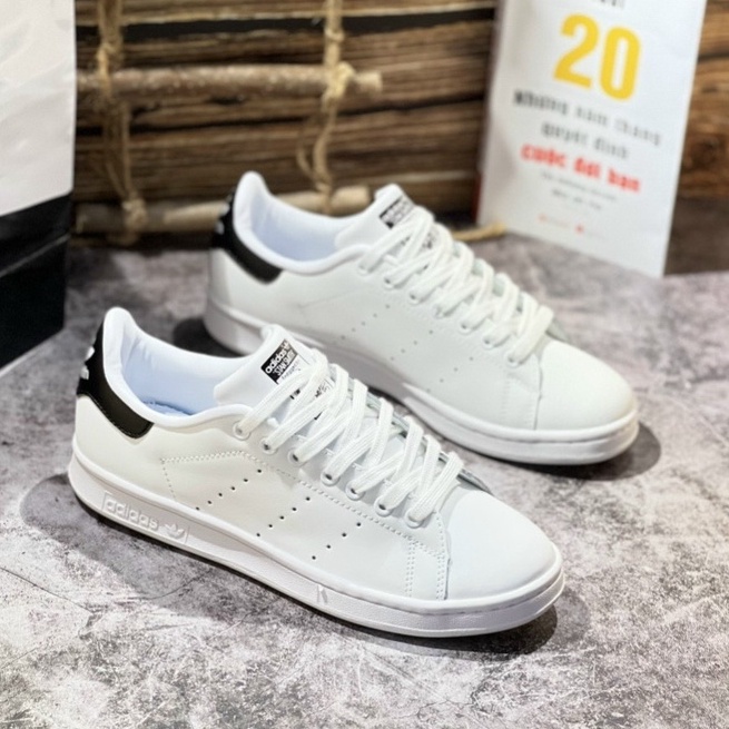 Giày Thể Thao Sneaker Adi.dass Stan.Smith Running White Green/Black Tặng Tất