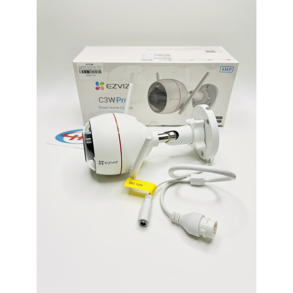 Camera Ezviz IP Wifi C3W Pro 4.0Mp Ultra HD, Có Màu Ban Đêm, Đàm Thoại 2 Chiều