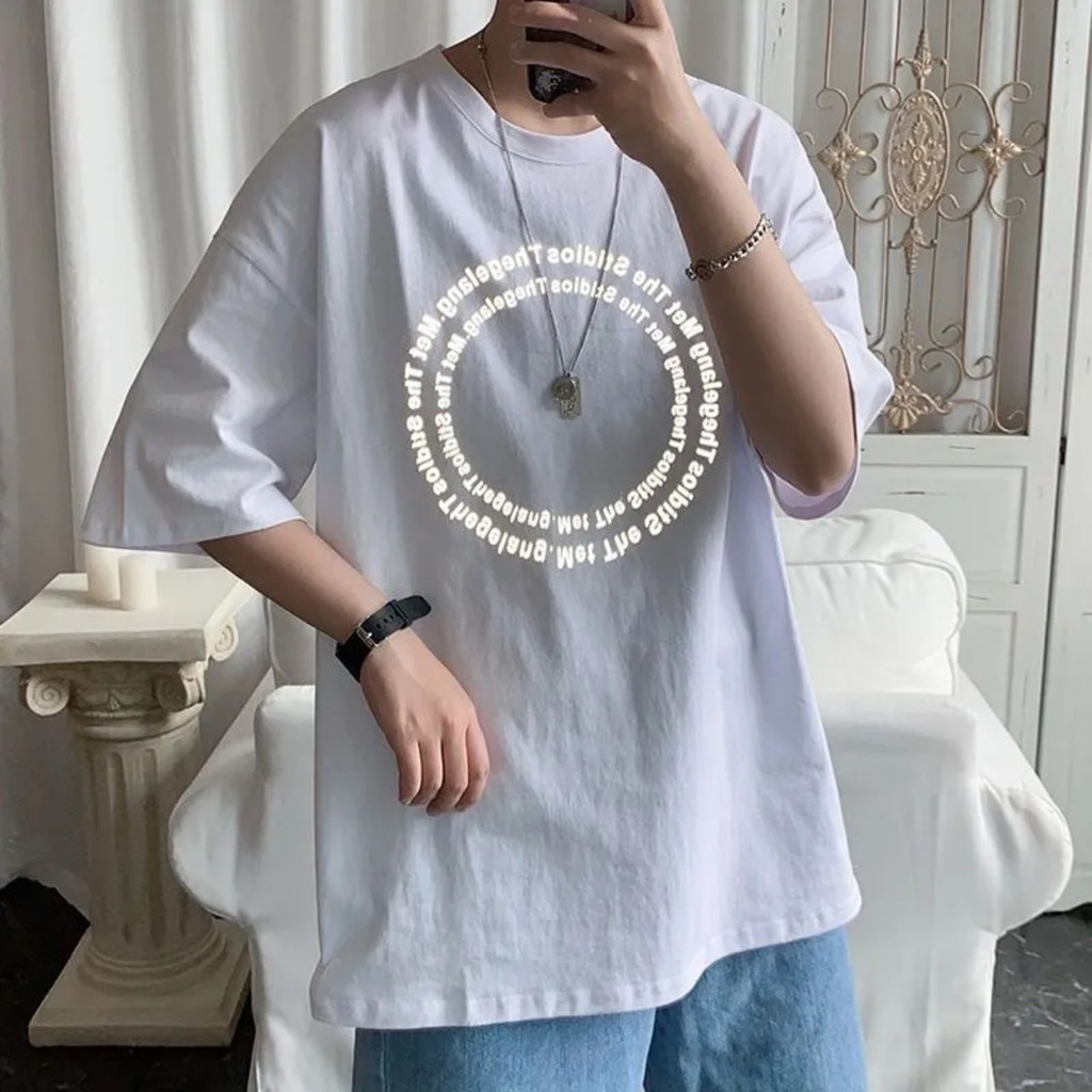 Áo thun Stee Phản quang WORDS CIRCLE Unisex