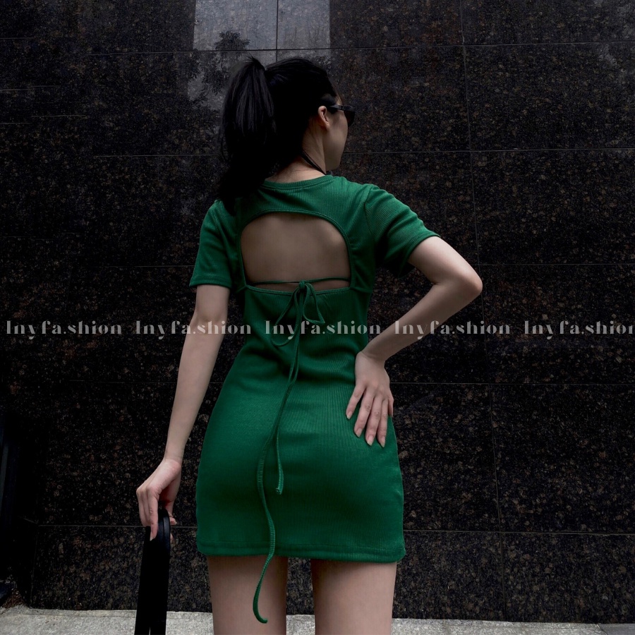 Váy body tăm hở lưng nhà Inyfa