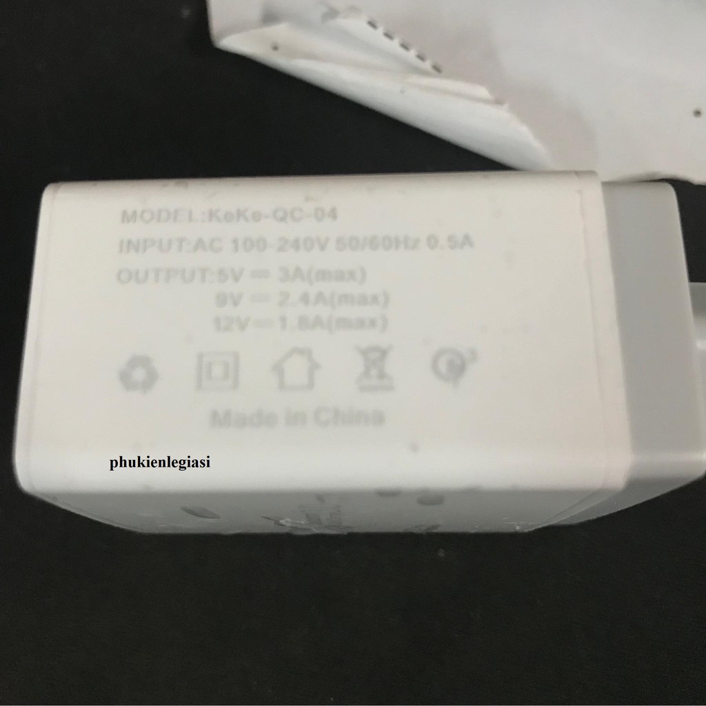 Cốc sạc Quick Charge 3.0 4 cổng usb