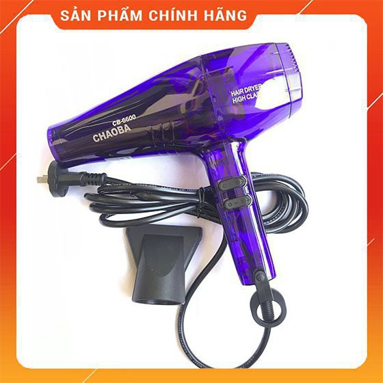 Máy Sấy Tóc CHAOBA Cao Cấp Tạo Kiểu Chuyên Nghiệp Ion Công Suất Lớn 2200w 2 Chiều Nóng Lạnh Chính Hãng Bảo Hành 12 Tháng