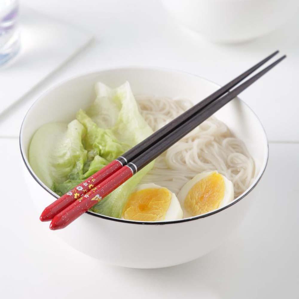 Đũa Gỗ Cao Cấp 23cm In Họa Tiết Cherry Phong Cách Nhật Bản