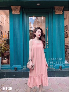 Váy maxi dáng đuôi cá chất đũi siêu mềm