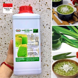Hương lá dứa Colarome chai 1kg tạo màu, tạo mùi trong thực phẩm dùng làm bánh kẹo