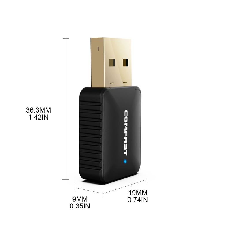 Usb Phát WiFi 802.11ax 600Mbps 2.4G / 5G USB 2.0 Và Phụ Kiện