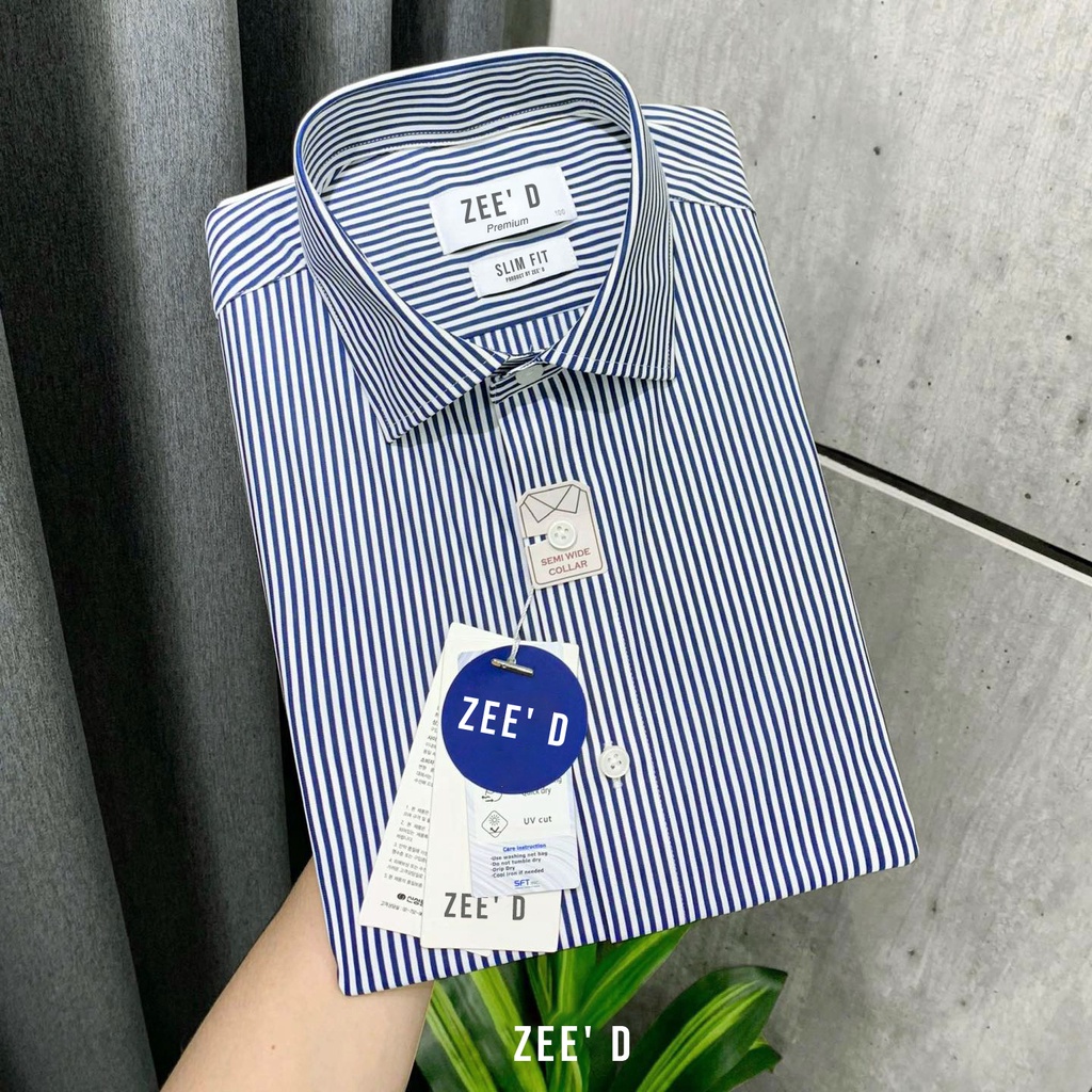 Áo sơ mi công sở ZEE' D xanh blue lịch lãm