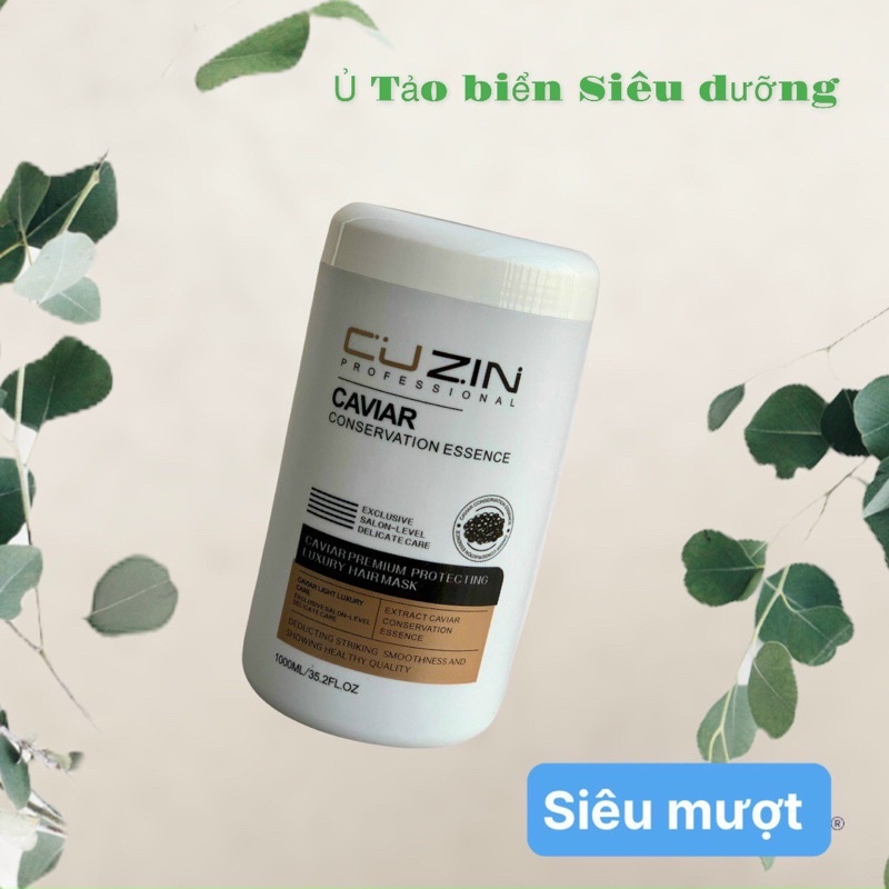 Kem ủ tóc hấp tóc, Tảo Biển CUZIN 1000ml dầu hấp chăm sóc tóc