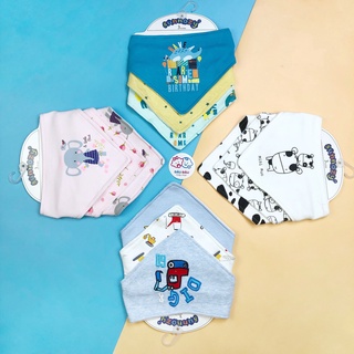 Set 3 yếm tam giác Sunnozy, set yếm tam giác cotton cao cấp cho bé 0-12m