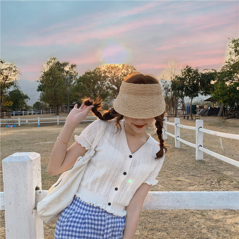 Áo kiểu nữ ngắn tay croptop dễ thương thời trang