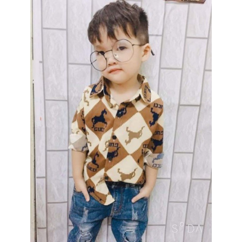 Áo sơ mi dài tay bé trai 248