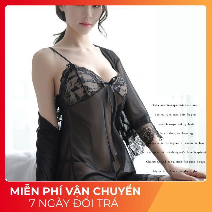 Váy Ngủ Sexy  HÀNG SIÊU CẤP  Váy Ngủ Ren Voan Mềm Mại, Gợi Cảm, Tạo Vẻ Đẹp Đầy Quyến Rũ Cho Các Nàng