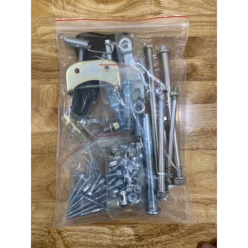 BỘ ỐC MỚI CHO XE SUPER CUP 81-82 NƯỚC MẠ VÀ REN TIÊU CHUẨN HONDA