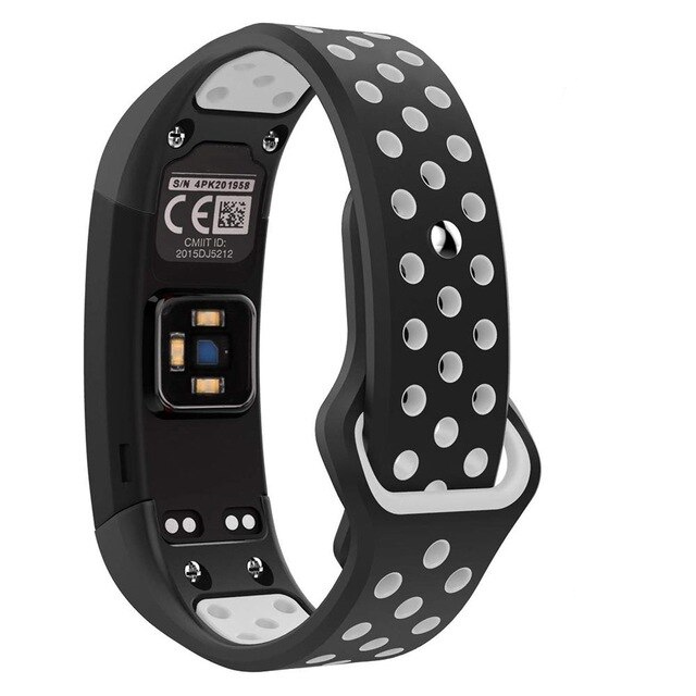 Dây Đeo Silicon Mềm Thoáng Khí Cho Đồng Hồ Thông Minh Garmin Vivosmart Hr (4 Màu)