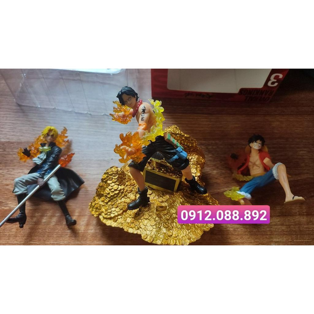 Mô hình Onepiece 3in1 nhân vật- đảo hải tặc, đảo giấu vàng cao su và nhựa dẻo cao cấp không mùi- Luffy Figure