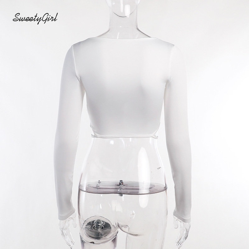 Áo Thun Tay Dài Cổ Vuông Màu Trơn Thời Trang 2022 Quyến Rũ Cho Nữ