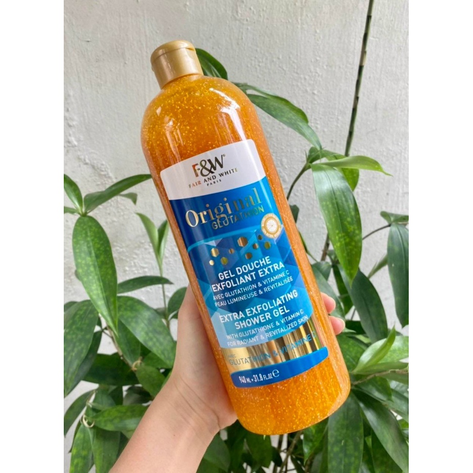 Sữa Tắm Tẩy Tế Bào Chết Fair & White  so White Exfoliating Exfoliant Shower Gel Ouibeaute 940ml