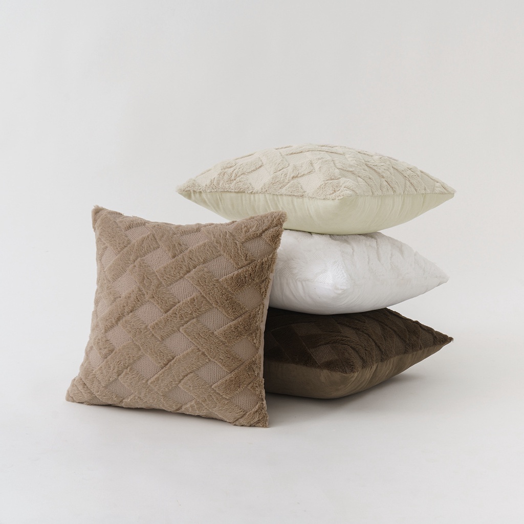 Vỏ Gối Vuông 45x45cm Thêu Hình Chữ X Phong Cách Bắc Âu Trang Trí Nội Thất 60x60cm