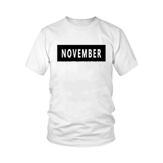 Áo thun ngắn tay in hình November - Tháng 11 (Đủ màu)