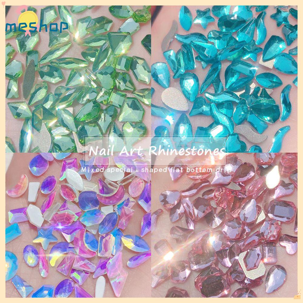 Set 100 Hạt Kim Cương 3D Hỗn Hợp Trang Trí Móng Tay Nghệ Thuật