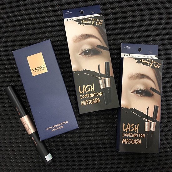 Mascara 2in1 làm dài và cong mi Vacosi Natural Lash Domination Pro 10g