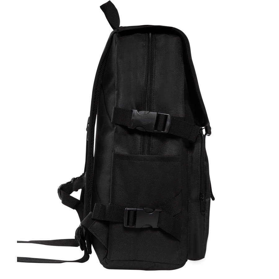 Balo nữ đi học màu đen Don't Kill My Vibe | DKMV Basic Rubber Tag Backpack