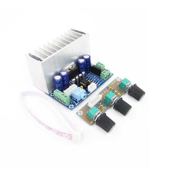 Bảng Mạch Khuếch Đại Âm Thanh Siêu Trầm Kênh AC / DC12 20W * 2 + 30W PBTL TDA7377 2.1 XH-M342
