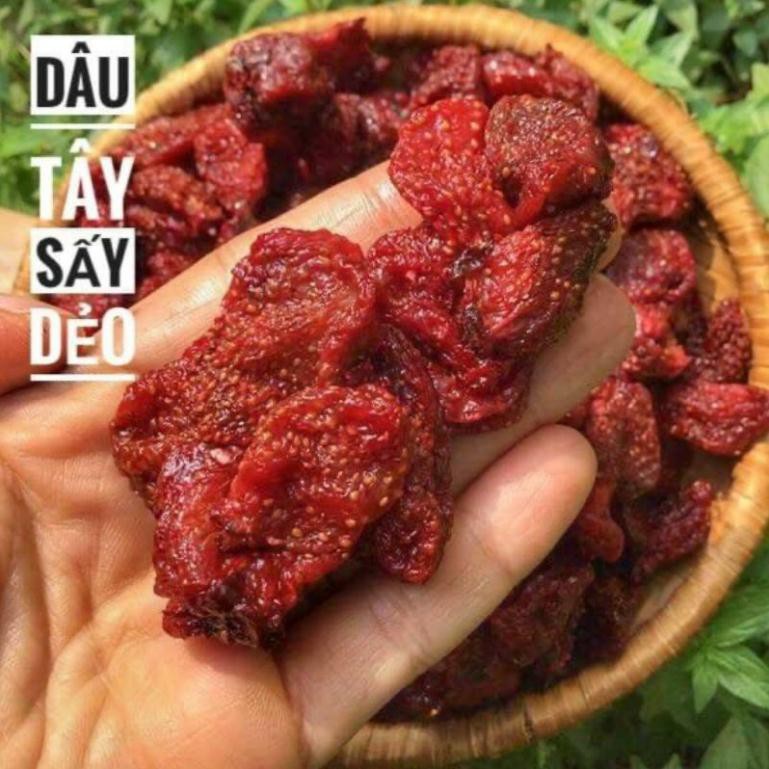 Dâu tây sấy dẻo Đà Lạt Lon 500gram (Sấy Lạnh Không Đường) [FREE SHIP]TỪ ĐƠN 50K, [Loại Đặc Biệt] Hàng ngon nhà làm