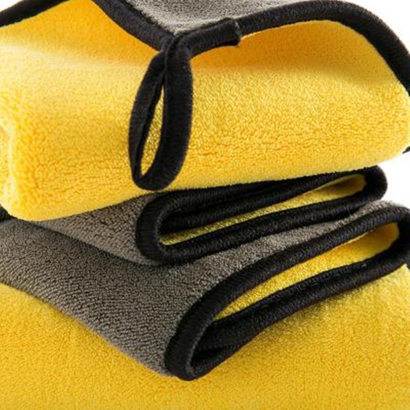 Khăn Lau Đánh Bóng Sợi Nhỏ Mềm Mại Dày Dặn Hai Mặt Kích Thước 30 * 30 / 30 * 40 / 30 * 60cm