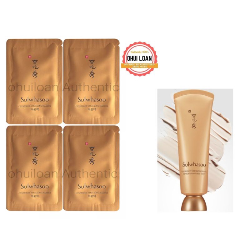 [ MỚI ] Gói Mặt nạ ngủ trắng da Sulwhasoo Overnight Vitalizing Mask 3ml | Thế Giới Skin Care