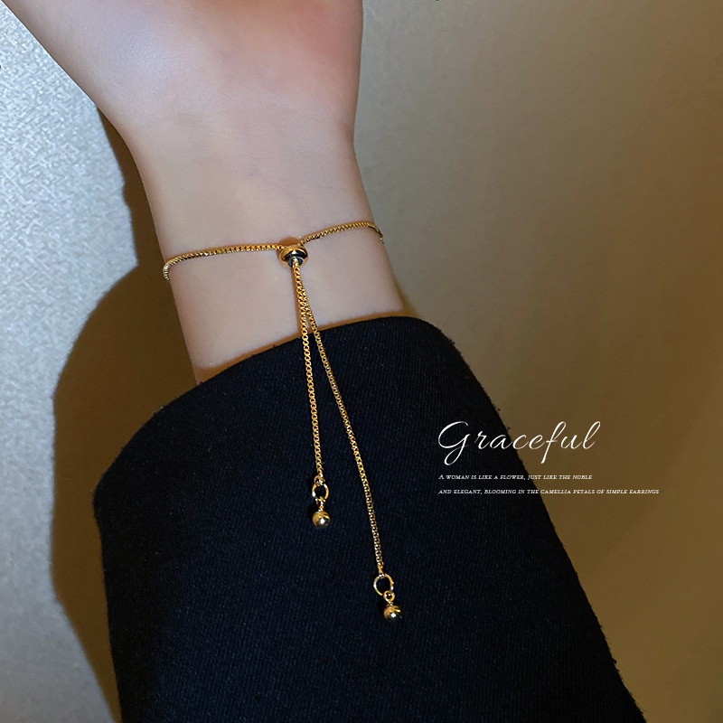 Vòng Tay Đính Đá Zircon Hình Trái Tim Nhỏ Khí Chất Thời Trang Mùa Hè Hàn Quốc