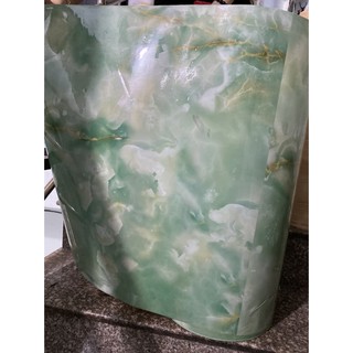 DECAL 1m x 60cm dán bếp tráng nhôm - đá hoa cương xanh vàng mới