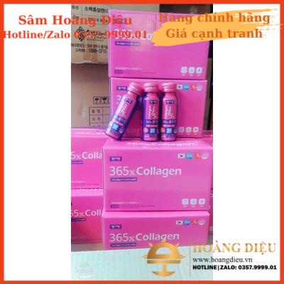 Sâm Hoàng Diệu - Nước uống đẹp da collagen 365X Hàn quốc (hộp 10 chai x 50ml)