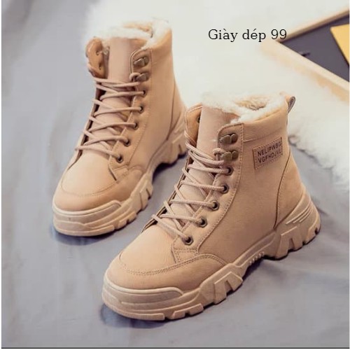 Boot nữ - giầy bốt nữ cao cổ phong cách hàn quốc lót nỉ bên trong hàng quảng châu cao cấp hot trend năm 2021 | BigBuy360 - bigbuy360.vn