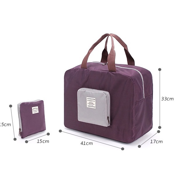 Túi xách du lịch gấp gọn chống thấm Go-Classic size 41x11x33cm