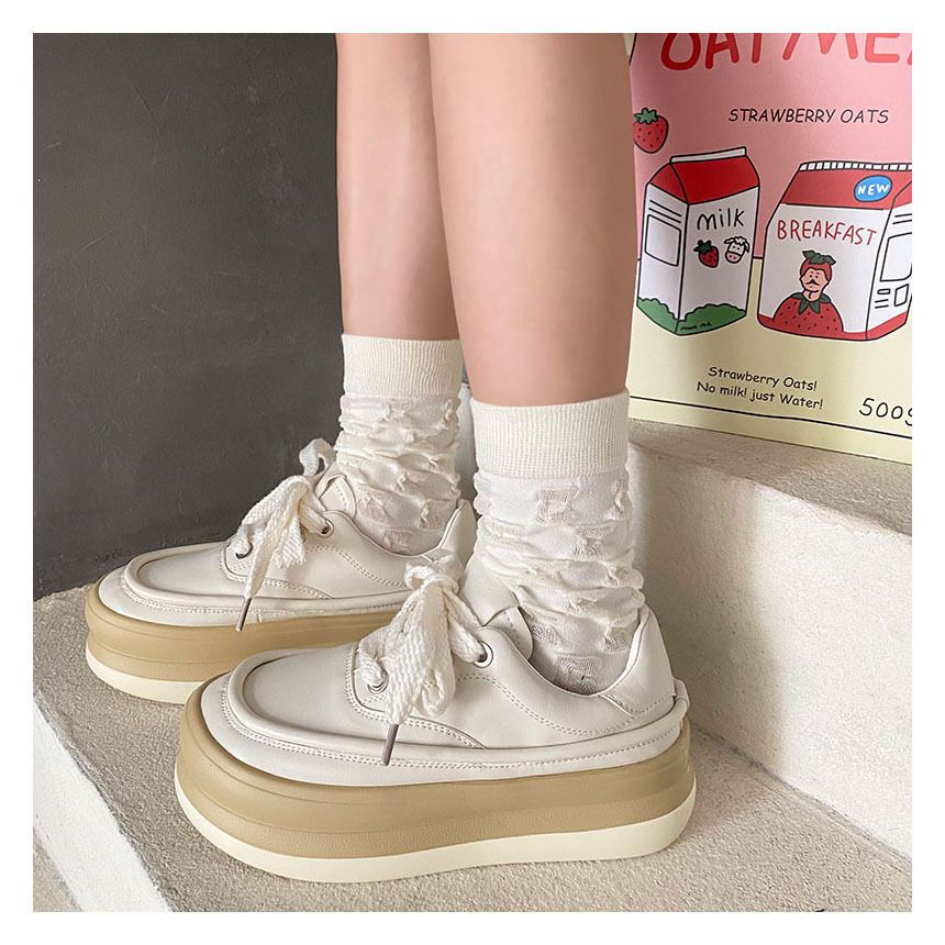 Giày Thể Thao Đế Dày Màu Trắng Dễ Phối Đồ Hợp Thời Trang Cho Nữ