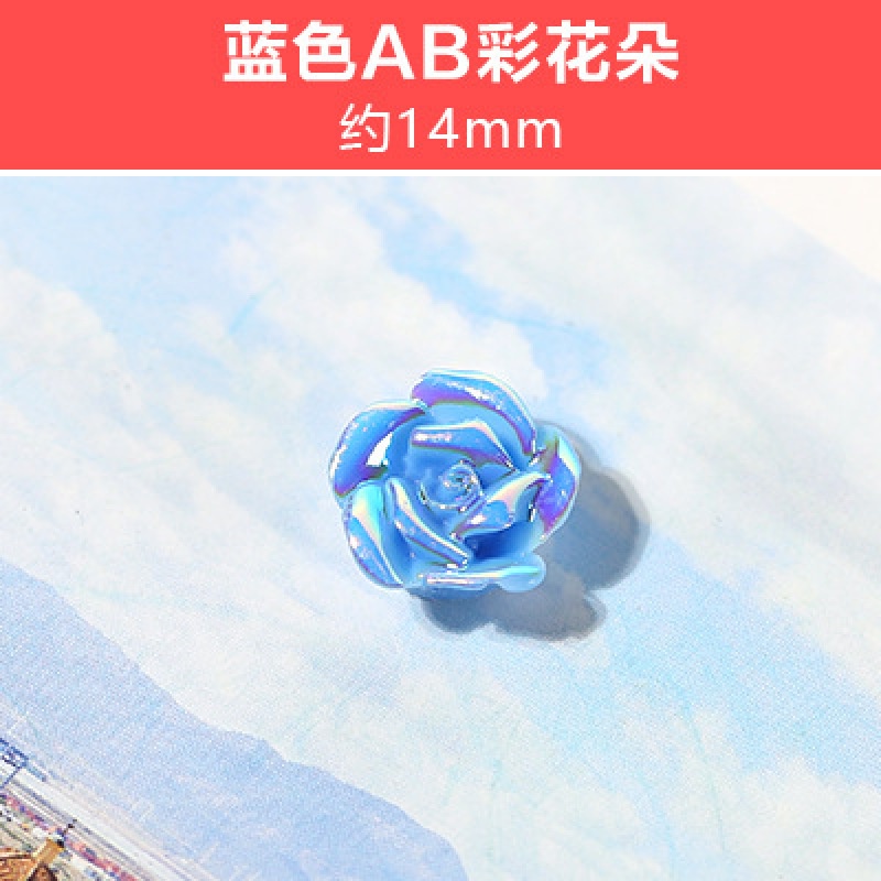 Set 10 phụ kiện hoa hồng nhựa nhiều màu thủ công cho nữ