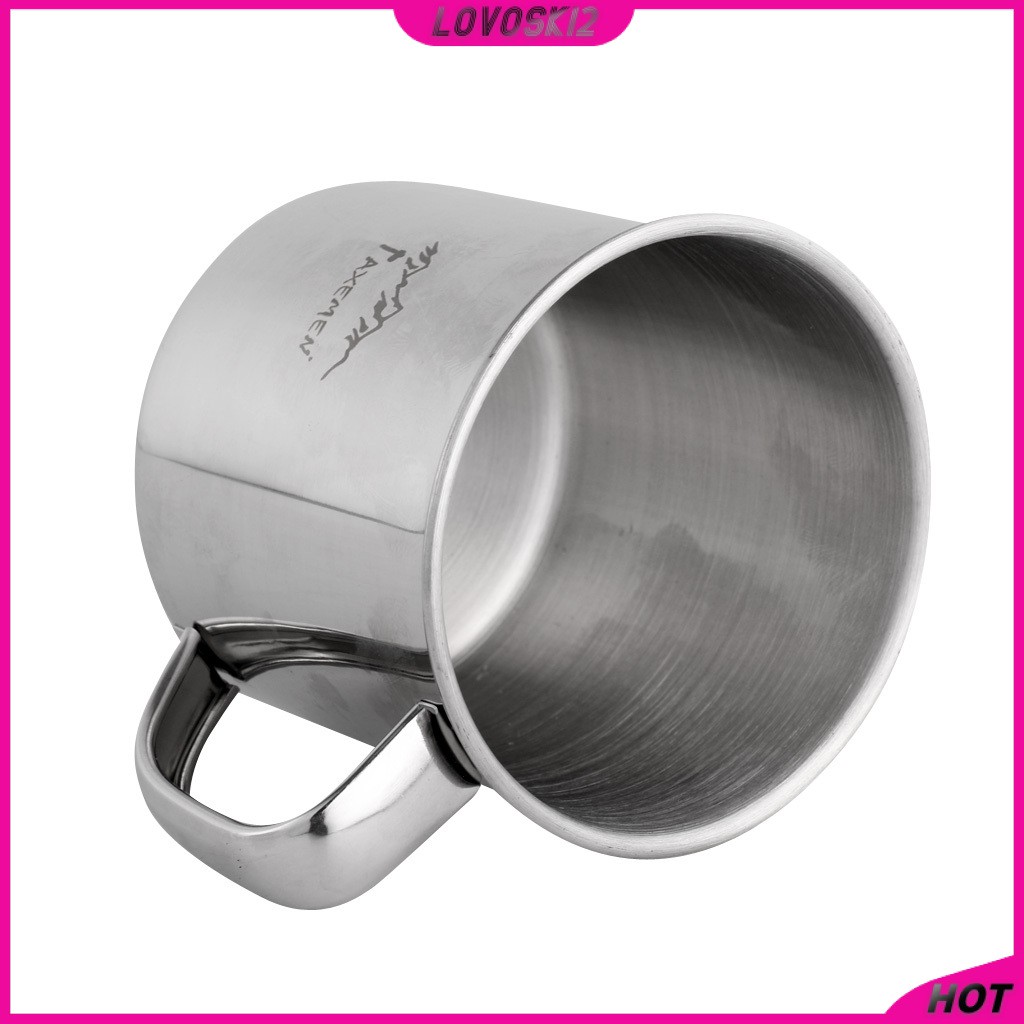 Stainless Steel 250ml Camping Cup Coffee Tea Travel Mug School Office Home