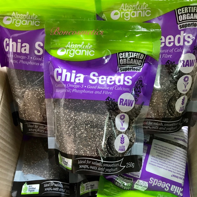 HẠT CHIA ABSOLUTE ORGANIC CHIA SEED 250G