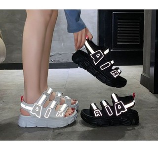 Sandal nữ phản quang đế độn học sinh (loại dày)