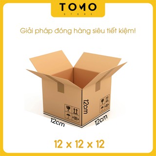 Combo 30 hộp carton đóng hàng 12x12x12 giấy cứng hộp đẹp