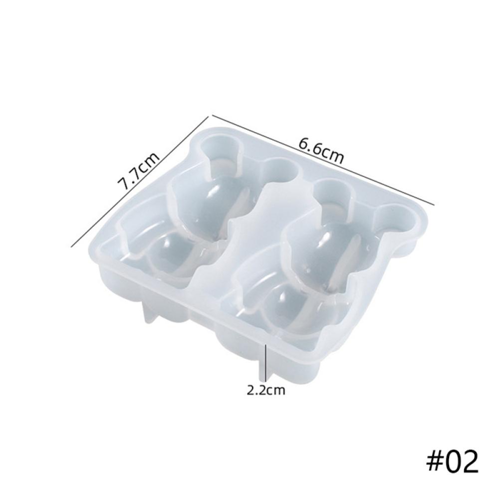 Khuôn Silicon Làm Nến Hình Chú Gấu Hoạt Hình Dễ Thương B6C5