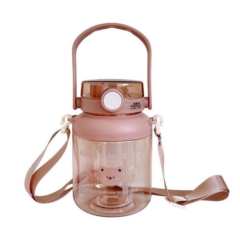 Bình Nước Thể Thao Dung Tích Lớn 1 L/1.3L Kèm Ống Hút Tiện Dụng