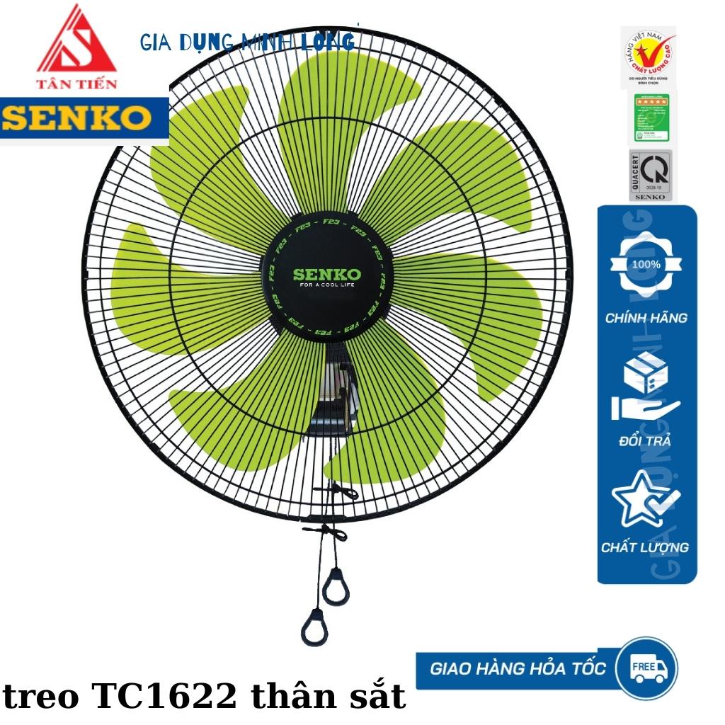 Quạt Senko treo tường TC1622 65w hàng Chính Hãng - Quạt Senko 2 dây 7 cánh, khung sắt bền bỉ bảo hành 24 tháng
