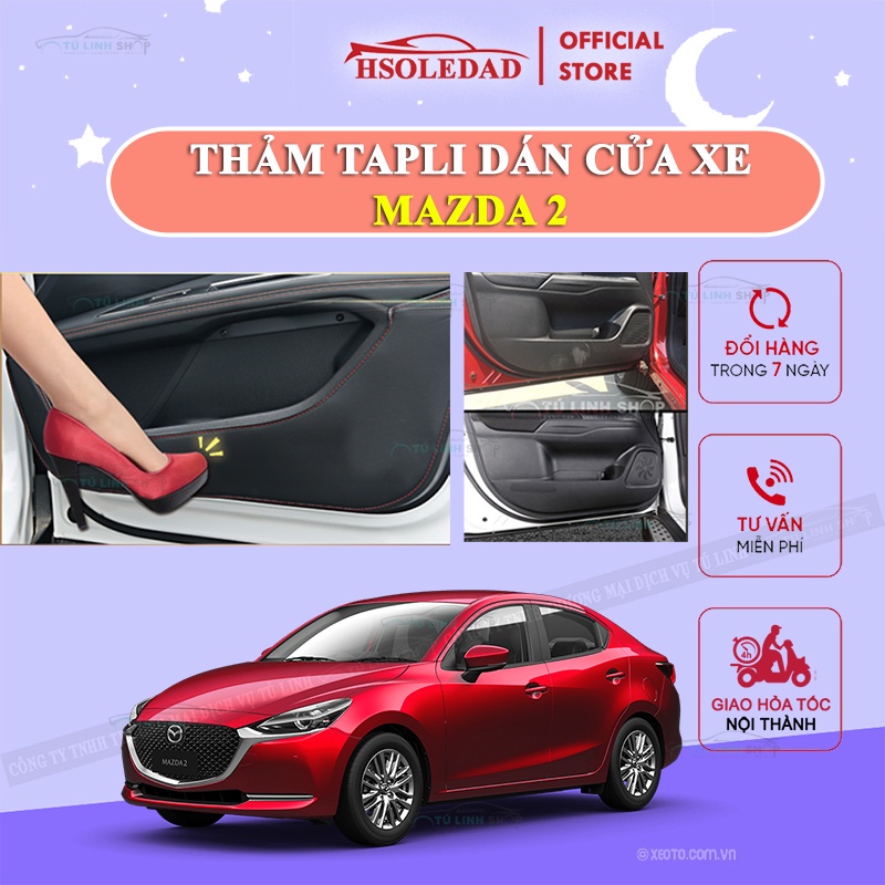 Bộ 4 Thảm Tapli MAZDA 2 dán cánh cửa chống trầy xước xe