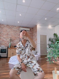 Ảnh thật bộ lụa nam