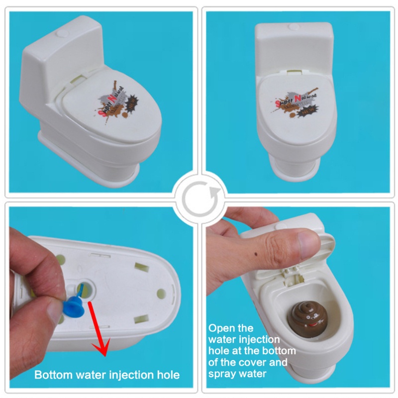 Đồ Chơi Bồn Cầu Xịt Nước 3D Dành Cho Trẻ Em 4 Tuổi