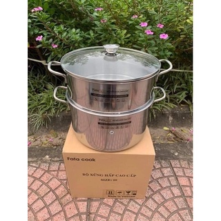 Bộ nồi hấp xửng fatacook 3 đáy siêu xịn